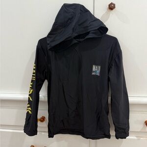 Maui and Sons Black Kids Swim Rashguard